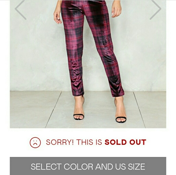 NWT SET Nasty Gal Checked Off Shoulder Plaid US 6 - Picture 4 of 4